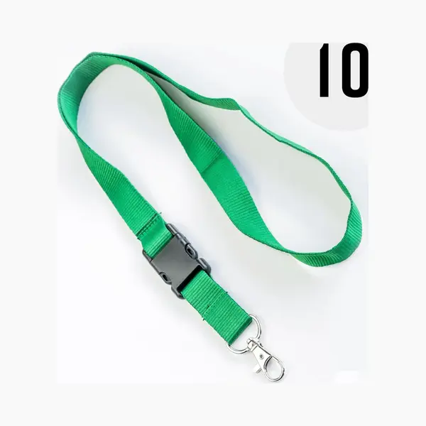 Groen Keycord, 10 Stuks thumbnail