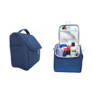 Sunmool Toilettas Hanging Met Haak - Toiletry Bag - Toiletbag - Ophangbare Toilettas Met Haak - Type B - Blauw