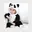 Pandabeer, Wit, Zwart