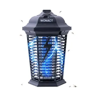 Wonact Muggenlamp - Elektrische Insectenlamp Tegen Muggen, Fruitvliegjes En Motten - Uv-licht 4000V - Muggenvanger Met Aan/uitknop - 190cm Snoer -