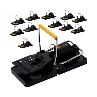Wonact Muizenval - Muizenklem - 12 Stuks - Muizenvallen - Extra Sterk - 100% Pakkans – Voor Binnen En Buiten - Muizengif Alternatief
