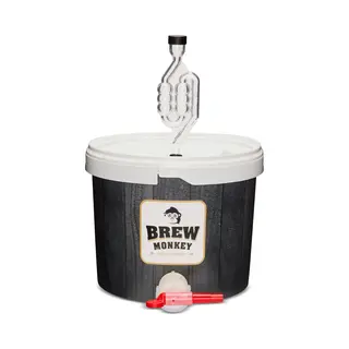 Brew Monkey® Vergistingsemmer 5 Liter - Inclusief Tapkraan En Waterslot - Bierbrouwpakket Tool