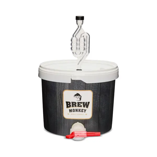 Brew Monkey® Vergistingsemmer 5 Liter - Inclusief Tapkraan En Waterslot - Bierbrouwpakket Tool thumbnail
