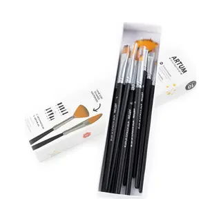 Artum Penselenset 10-delig – Voor Aquarel, Acryl, Olie & Gouache