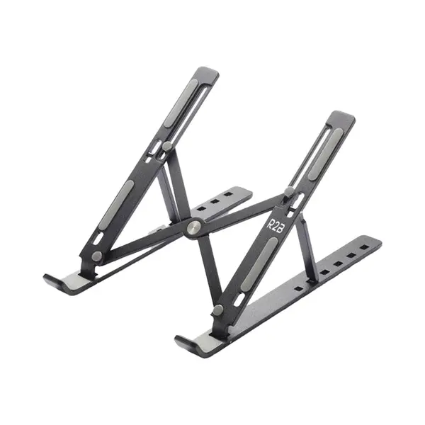R2B Laptop Standaard Verstelbaar En Opvouwbaar - 10 T/m 17 Inch - Laptopstandaard - Laptop Stand - Laptopverhoger - Laptop Houder - Tablet Standaard - thumbnail