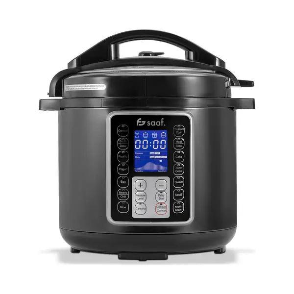 Saaf Multicooker – 11-Teiliges Set – 12 Programme – Slowcooker, Reiskocher, Dampfgarer & Schnellkochtopf – 6L – Inklusive Druckdeckel, thumbnail