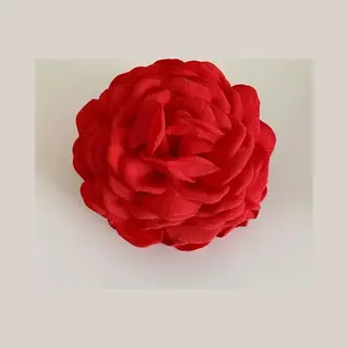 WiseGoods Premium Spaanse Haarbloem 10CM - Haarclip Bloem Dames - Haarklem Vrouw - Haarspeld Vrouwen - Bloemen Haarklemmen - Rood
