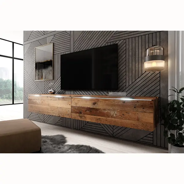 Meubella Tv-Meubel Dixon - Old Wood - 180 Cm thumbnail