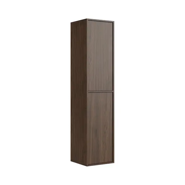 Badplaats Badezimmerschrank Mali 38 X 33 X 160 Cm - Walnuss Braun - Hängen thumbnail