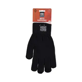 Heat Keeper Gebreide Sporthandschoenen Voor Kinderen - Zwart - 9-12-Jaar
