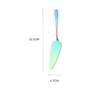 Taart Schep | Pizza Schep | Taart Snijder | Pizza Snijder | Met Kartelrand | Rvs | Multicolor