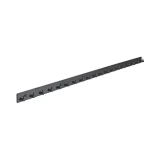 Brute Strength - Garderobenständer - 19 Haken - 130 Cm - Edelstahl - Türhaken Für Küche, Hakenleiste Schwarz, Wandgarderobe, Bad, Wohnzimmer Und