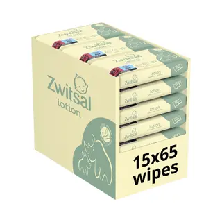 Zwitsal Billendoekjes - Lotion - 975 Doekjes (15x65) - Voordeelverpakking