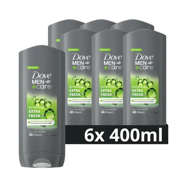 6x Dove Douchegel Men+ Care Extra Fresh 400 Ml thumbnail