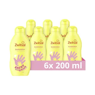 Zwitsal Bodylotion - Baby - Met Ingrediënten Van Natuurlijke Oorsprong Zonder Kleurstof - 6 X 200 Ml