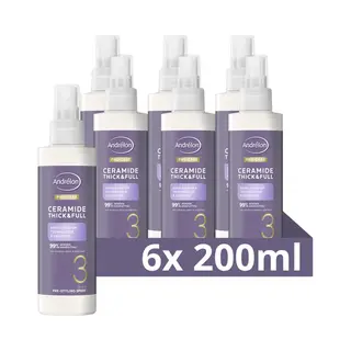 Andrélon Pro-Care Haarspray Ceramide Thick & Full - 6 X 200 Ml - Voordeelverpakking
