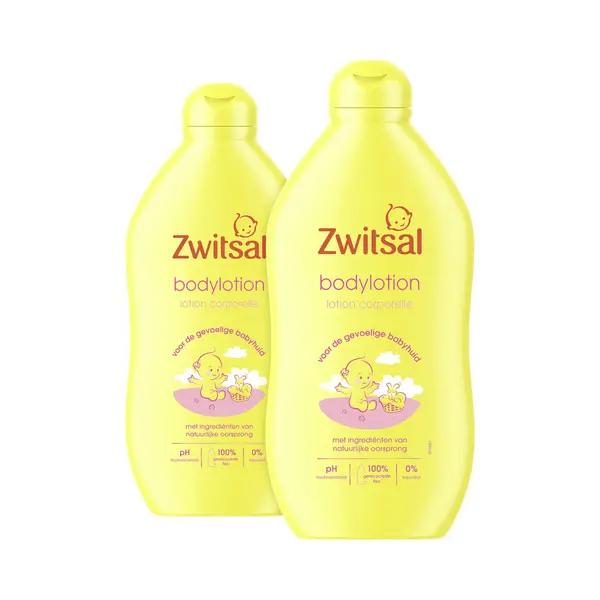 Zwitsal Baby Bodylotion - 2 X 400 Ml - Voordeelverpakking thumbnail