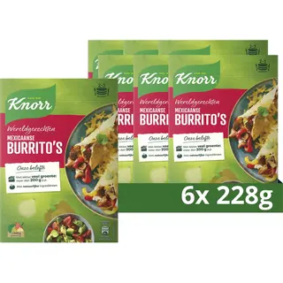 Knorr Wereldgerechten Mexicaanse Burrito's Maaltijdpakket - 6 X 228 G - Voordeelverpakking
