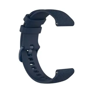 New Age Devi - Siliconen Bandje - Marineblauw Geschikt Voor Garmin Venu 2S Vivoactive 3S En Vivoactive 4S - Duurzaam En Stijlvol