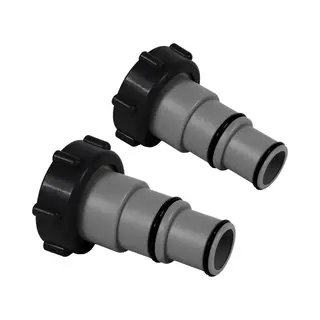 2 X Intex Zwembad Slang Adapter / Koppelstuk / Verloopstuk - A 38mm Naar 32-38 Mm - Alléén Voor Intex Zandfilterpompen