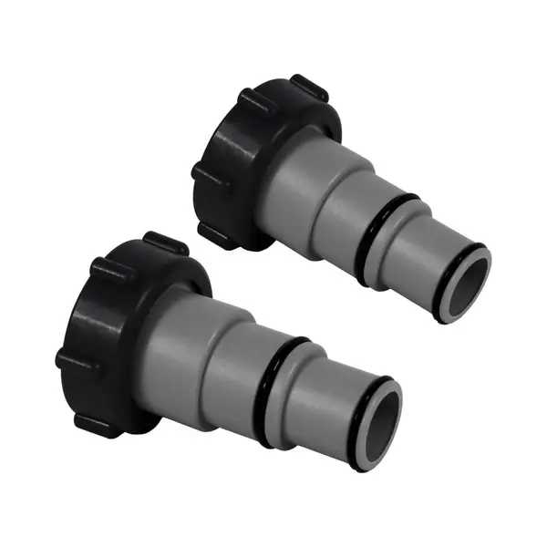 2 X Intex Zwembad Slang Adapter / Koppelstuk / Verloopstuk - A 38mm Naar 32-38 Mm - Alléén Voor Intex Zandfilterpompen thumbnail