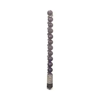 Decoris Mini Kerstballen - 14x St - Lila Paars - D3 Cm - Kunststof - Kerstversiering
