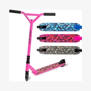 LifeGoods StuntRider - Stuntstep - Step 8+ Jaar - 100mm Wielen - Jongens/Meisjes - Roze