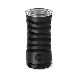 KitchenBrothers Elektrischer Milchaufschäumer - 4-in-1 - 240 Ml - Schwarz