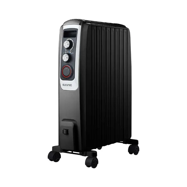 Auronic Ölradiator - Elektrische Heizung - Thermostat - Timer - 3 Stufen - Bis Zu 2000W - Schwarz thumbnail