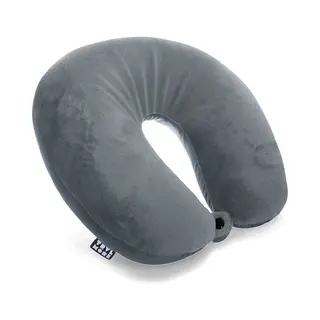 Trvlmore Nekkussen Voor Vliegtuig En Auto - Microbeads Reiskussen - Voor Thuis En Onderweg - Ultiem Comfort - Travel Pillow - Neksteun - Grijs