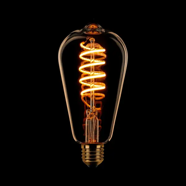 Expo Trading Eth Edison ST64 Filament Spiraal Led 7.5w E27 240v 2200k Dimbaar Goud thumbnail