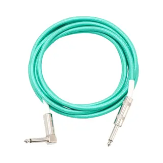 Devine GIT3 Sea Foam Green Câble Guitare Droit-coudé Mono 3 Mètres Vert