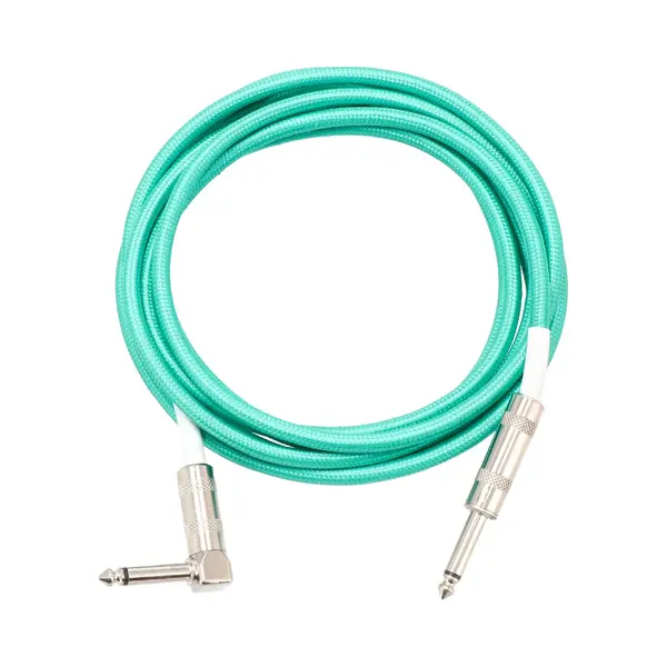 Devine GIT3 Sea Foam Green Câble Guitare Droit-coudé Mono 3 Mètres Vert thumbnail