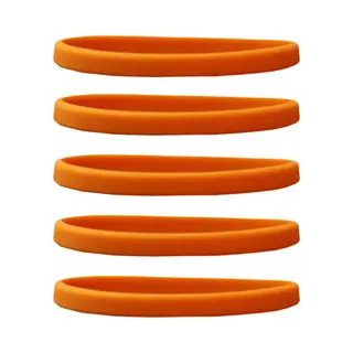 Dinilu - 60 X Smalle Siliconen Armbandjes Oranje - Voor Kinderen