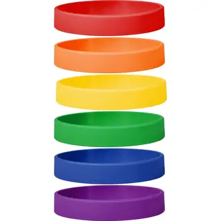 Dinilu - 30 X Siliconen Armbanden Mix Regenboog - Voor Volwassenen