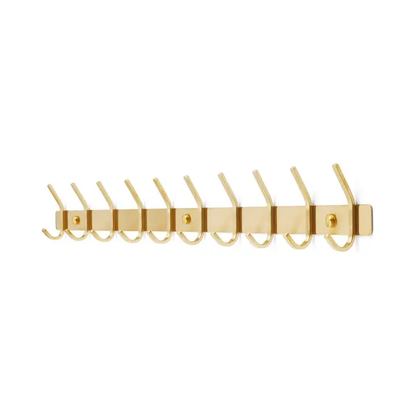 Toj Living Wandgarderobe - 78CM - 20 Haken - Kleiderhaken - Garderobenhaken - Kleiderhaken Wand - Garderobe - Wand Garderobe - Garderobenstange thumbnail