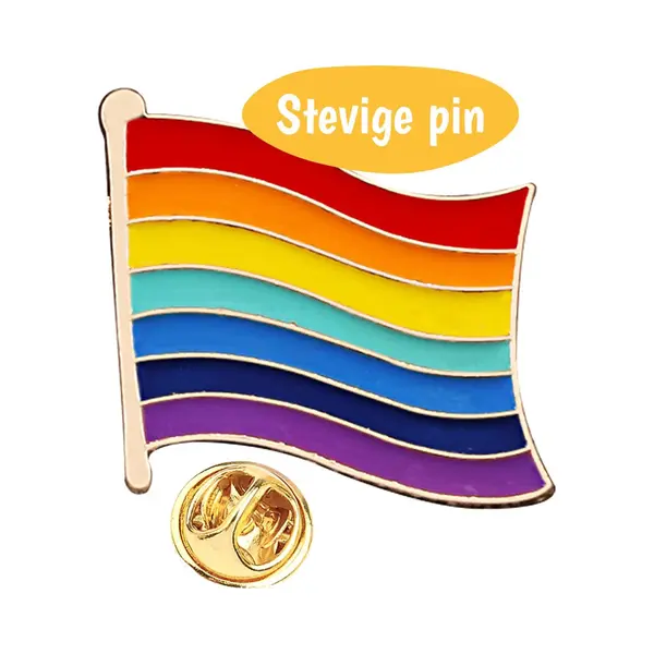 Pride Broche - Regenboog - Lgbtq+ - Vlaggetje - Pin Speld - 1 Stuk thumbnail