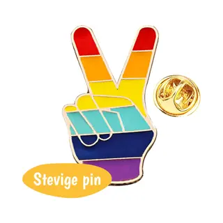 Pride Broche - Regenboog - Lgbtq+ - Peace - Pin Speld - 1 Stuk
