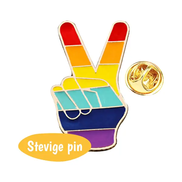 Pride Broche - Regenboog - Lgbtq+ - Peace - Pin Speld - 1 Stuk thumbnail