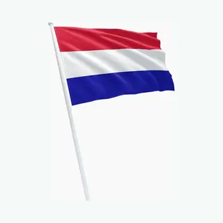Nederlandse Driekleur Vlag Holland - Grootte 150 X 90 Cm - Met Ringen