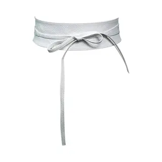 Fifo Modieuze Vrouwen Taille Riem Gebroken Wit, Band, Leer, Taille, Ceintuur, Jurk Accessoire, Tailleriem