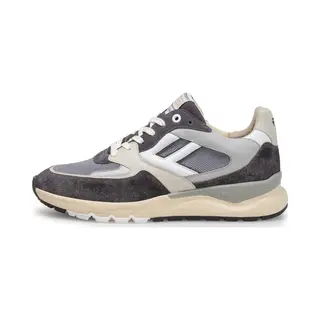 Floris Van Bommel Sneakers Laag 'De Treener 01' Lichtbeige / Grijs / Donkergrijs / Wit