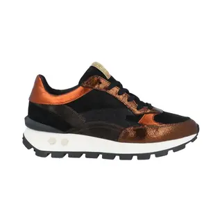 Floris Van Bommel Sneakers Laag Cognac / Donkerbruin / Zwart