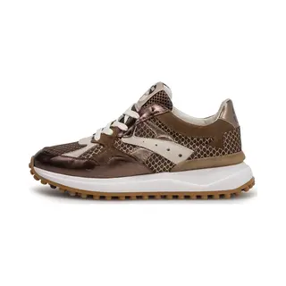 Floris Van Bommel Sneakers Laag 'Noppi 46' Crème / Donkerbruin / Brons