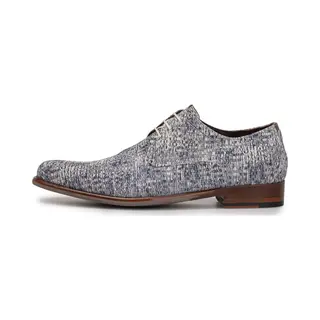 Floris Van Bommel Veterschoen 'De Draver 03' Blauw Gemêleerd