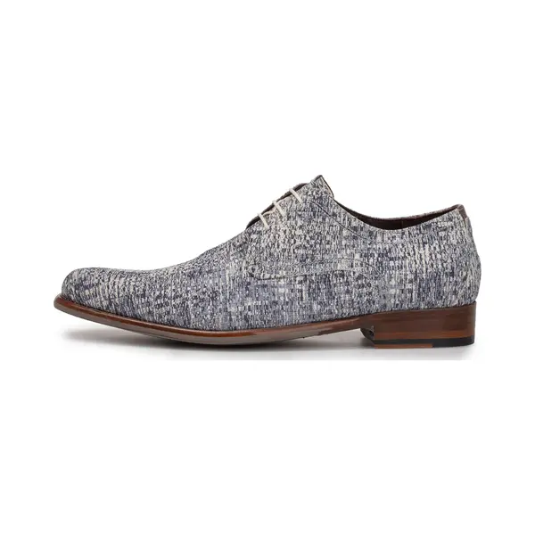 Floris Van Bommel Veterschoen 'De Draver 03' Blauw Gemêleerd thumbnail