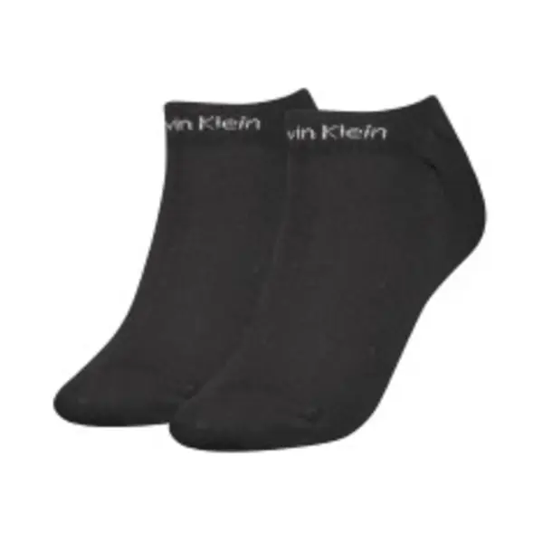 Calvin Klein Sneaker Small Logo Damen Socken Schwarz (2er-Pack) thumbnail