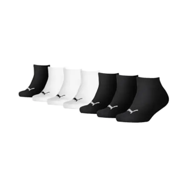 Puma Kids Invisible Unisex Socken Sneaker Für Mädchen Und Jungen 7 Paar, Farbe, White/Black, Socken & Strümpfe, 31-34 thumbnail