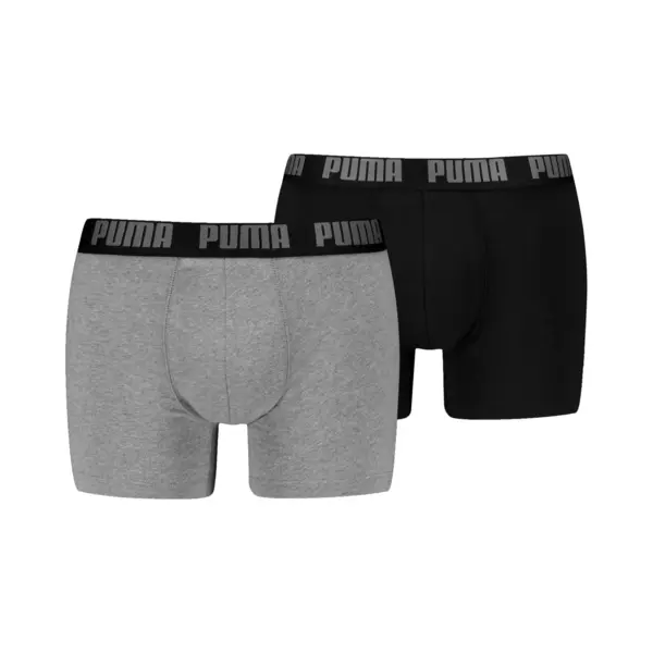 Puma Boxer Boxershorts Men Herren Everyday Unterhose Unterwäsche 12er Pack, Farbe, Black/Grey Melange, Bekleidungsgröße, M thumbnail