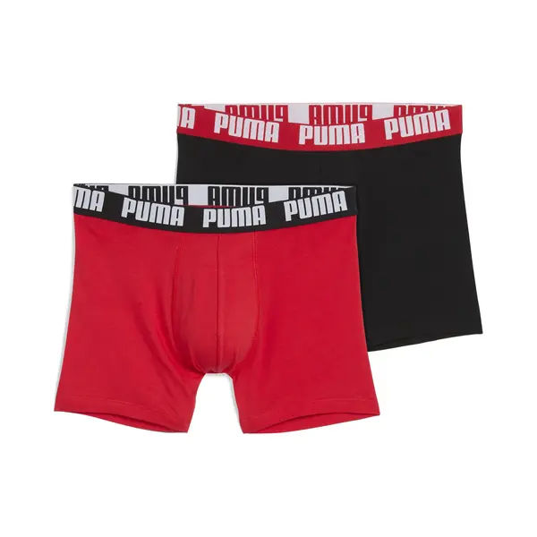 Puma Herren Boxer Boxershorts Shorts Unterhosen Comfort Stretch 10er Pack, Wäschegröße, S, Artikel, -011 Red/Black thumbnail